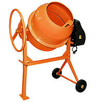Венцовая бетономешалка оранжевая для стройки 160 литров,Бетонозмішувач СБ 8160П