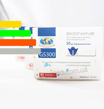 Тест смужки до глюкометрів Bionime GM110 і GM300 Акція!, фото 2