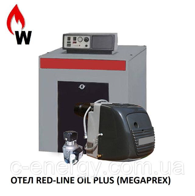 Котел RED-LINE OIL PLUS  Megaprex   на отработанном  масле 