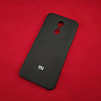 Прогумований пластиковий чохол бампер для Xiaomi redmi 5 Plus — чорний