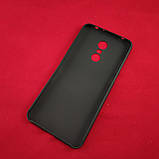 Прогумований пластиковий чохол бампер для Xiaomi redmi 5 Plus — чорний, фото 2