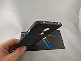 Прогумований пластиковий чохол бампер для Xiaomi redmi 5 Plus — чорний, фото 5