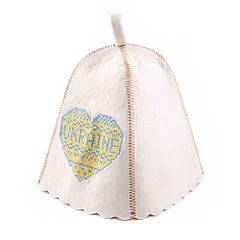 Шапка для сауни з вишивкою "Ukraine", Saunapro