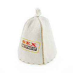 Шапка для сауни з вишивкою 'Sex інструктор', Saunapro