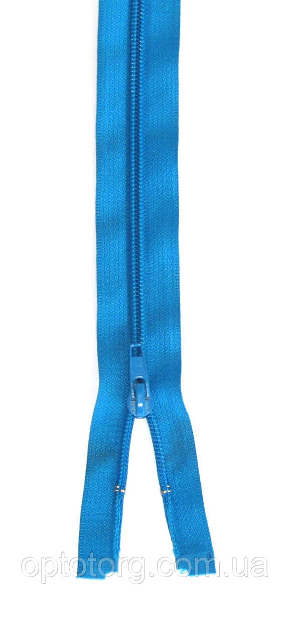 Спіральна блискавка Лагуна 55см Тип 5 роз'ємна пластикова з одним бігунком