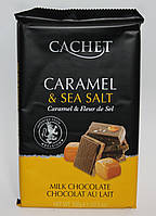 Шоколад Cachet milk chocolate 32% Cacao caramel & sea salt 300 гр.