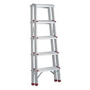 Стрем'янка з алюмінію, двостороння, 5 сходинок, висота 1100мм INTERTOOL LT-1105, фото 6