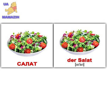 Картки міні російсько-німецькі "Їжа/Nahrungsmittel" 094132 G-Rich