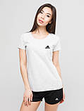 Жіночий комплект Adidas Sport футболка + шорти, адідас, фото 5