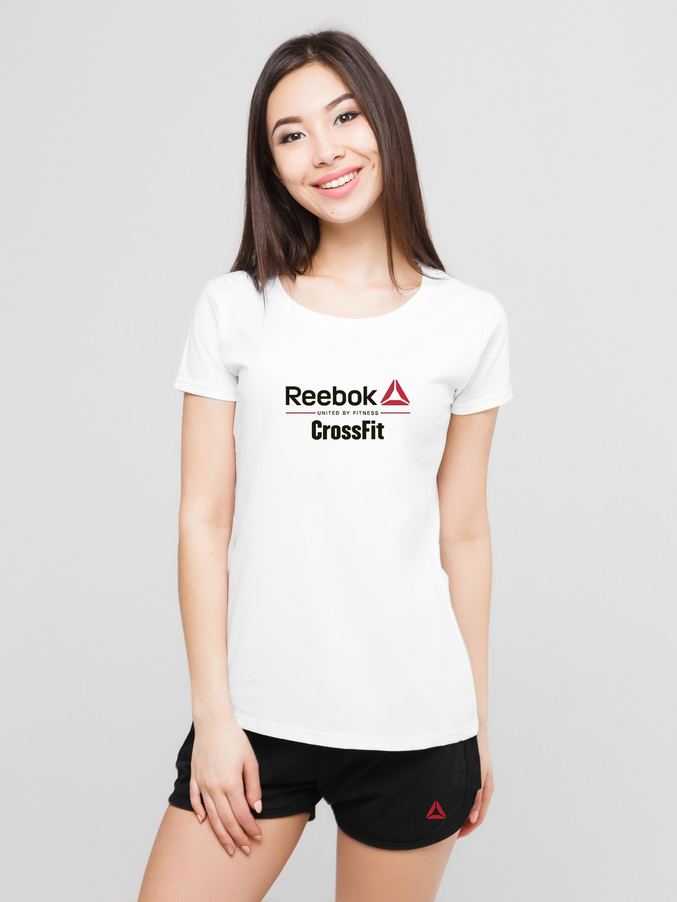 Жіночий комплект Reebok Crossfit футболка + шорти, рибок