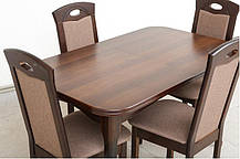 Ультра стіл обідній розкладний Мартін 760х1300х780мм горіх темний Мікс, фото 2