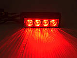 Стробоскоп LED 04В-12-24 червоний, фото 4