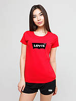 Жіночий комплект Levis футболка + шорти левіс