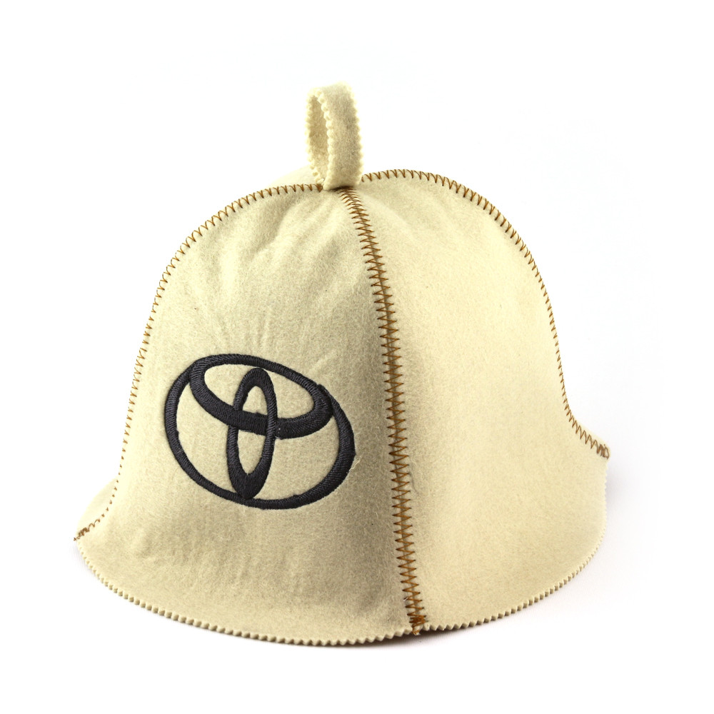 Шапка для сауни (біла), TOYOTA, штучне хутро, Saunapro