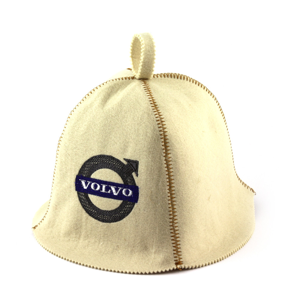 Шапка для сауни (біла), Volvo, штучне хутро, Saunapro