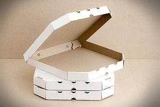 Коробка для піци та хачапурі біла 250*250*35