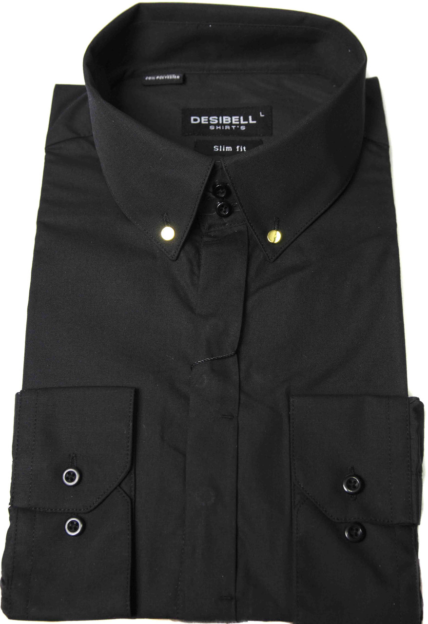 Сорочка "Desibell". Чорна. Довгий рукав, фото 1