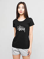 Женский комплект Stussy футболка+шорты, стусси