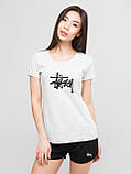 Жіночий комплект Stussy футболка + шорти, стуссі, фото 4