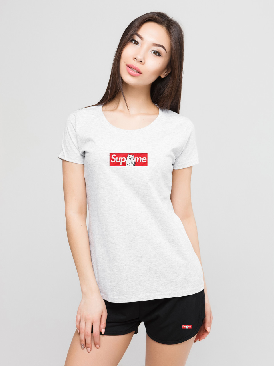 Жіночий комплект Supreme rip n dip футболка + шорти, суприм