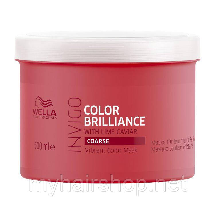 Маска для фарбованого жорсткого волосся Wella Invigo Color Brilliance Mask Coarse Hair 500 мл