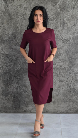 Літнє плаття з кишенями розміри 44-46, фото 1