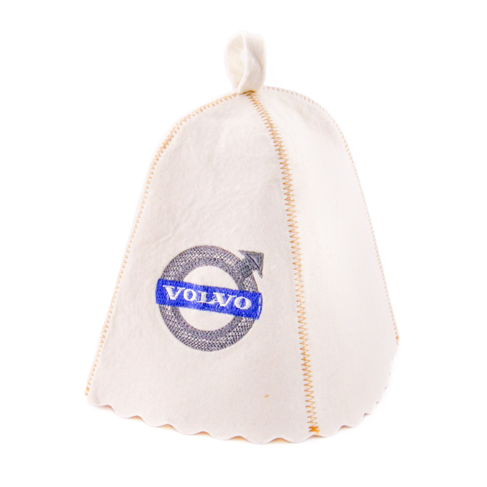 Шапка для сауни з вишивкою 'Volvo (Вольво)', Saunapro