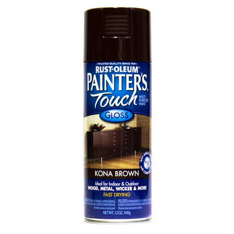 Фарба універсальна Painter's Touch, коричнева глянсова, аерозоль, 0,34 кг, фото 1