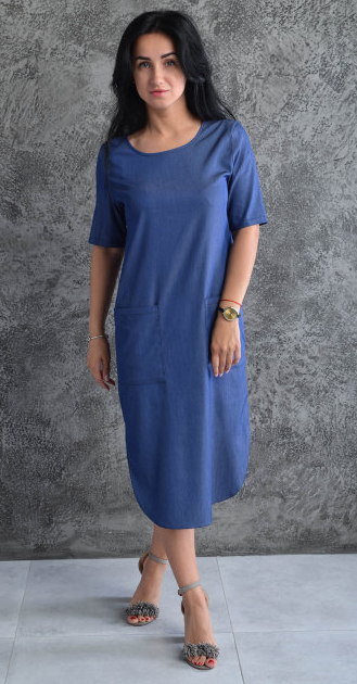 Літнє плаття з кишенями розміри 44-46