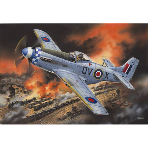 MUSTANG MK.IVA WWII RAF FIGHTER. 1/48 ICM 48155, фото 1