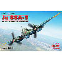 JU-88A-5, ГЕРМАНСКИЙ БОМБАРДИРОВЩИК ІІ МВ. 1/48 ICM 48232