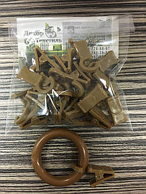 Крабик + гачок Горіх (пластик) 20 шт.