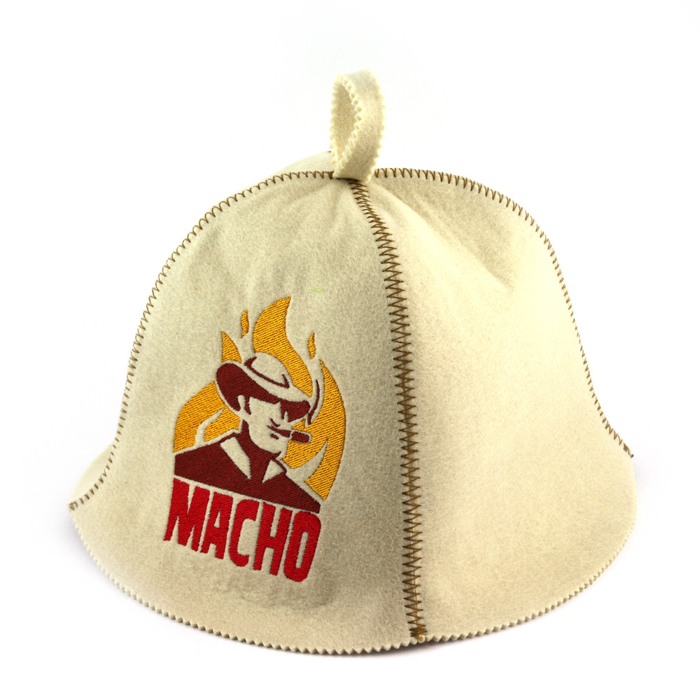 Шапка для сауни (біла), Macho, штучне хутро, Saunapro