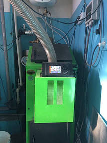 Установка пеллетной горелки Air Pellet 36 кВт в котёл Kostrzewa Pellets 24 от наших партнёров Компании Marten 4