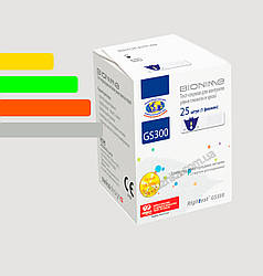 Тест смужки для глюкометра Біонайм GM110,GM300 - Bionime Rightest GS300 #25