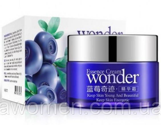 Крем для обличчя з екстрактом чорниці BIOAQUA Wonder Essence Cream — 50g