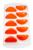 Форма для льда и заморозки Дольки апельсина на 10 ячеек