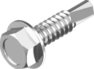 TEX-H Гвинт 4,2х13 шестигранний цинк, фото 1