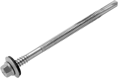 TEX-HSL/шестигранний винт 5,5/6,3х100 цинк для сендвіч панелей, фото 1