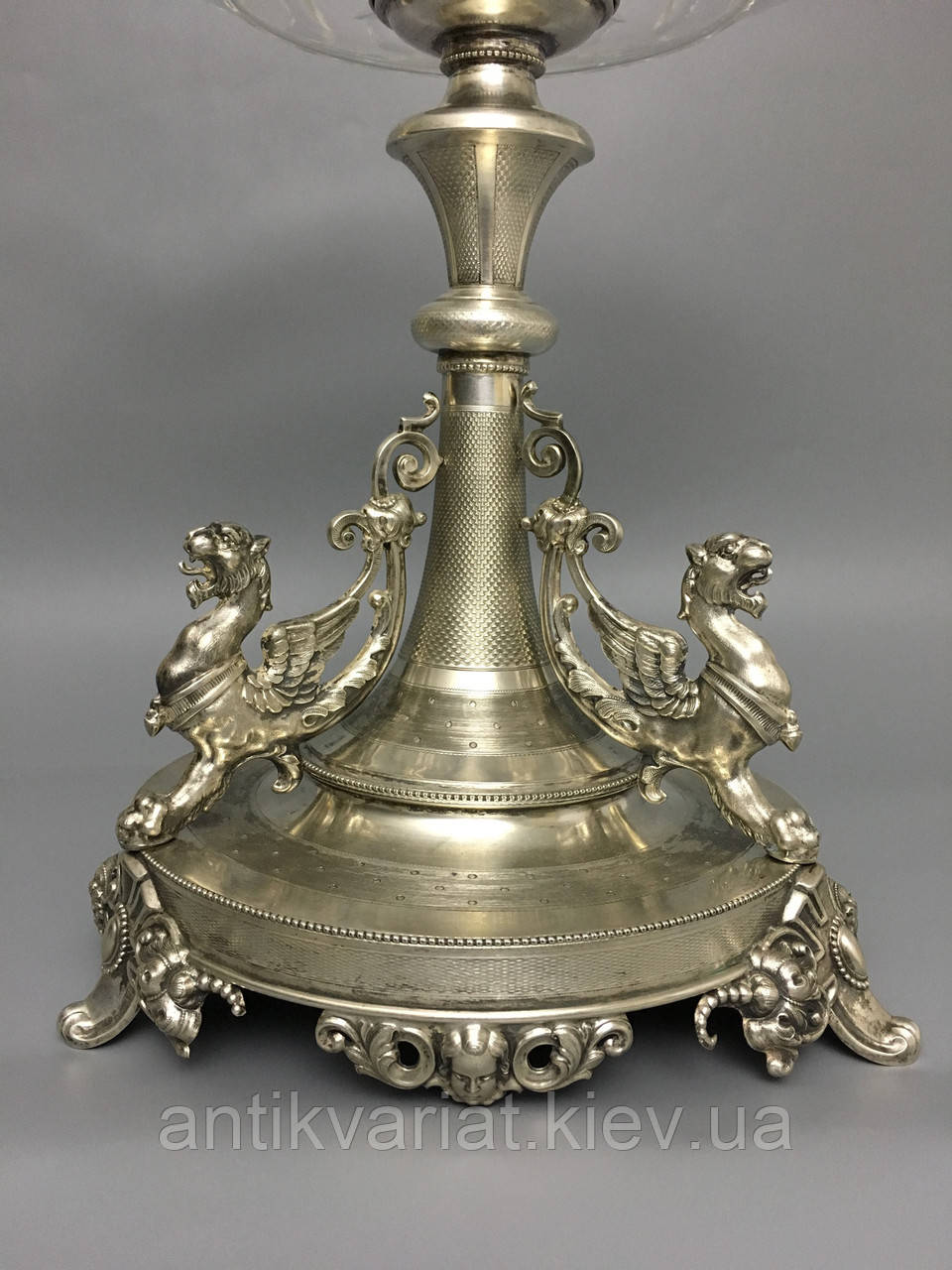 Старинная серебряная ваза серебро 19 век Серебряная конфетница фруктовница - фото 2 - id-p721759487