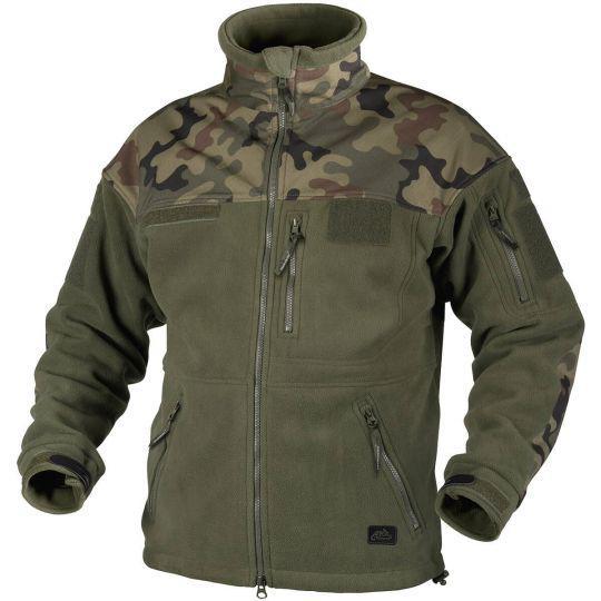 Кофта флісова HELIKON-TEX INFANTRY Olive Green/PL Woodland (BL-INF-HF-18) РОЗМІР L/Regular