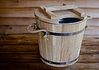Запарник для віників дубовий 15 л із металевою вставкою hotdeal, фото 3