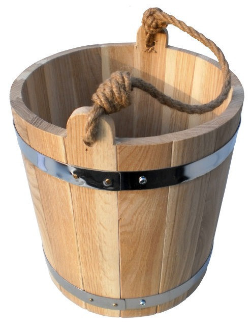 Відро з дуба для бані 7 літрів hotdeal, фото 1