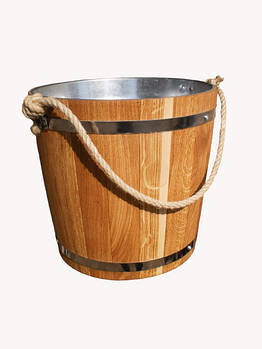 Відро для бані з металевою вставкою, 12 л (економ) hotdeal