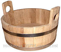 Шайка дубова для лазні та сауни 10 літрів hotdeal, фото 2