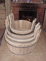 Шайка дубова для лазні та сауни 10 літрів hotdeal, фото 3