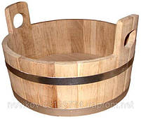 Шайка дубова для лазні та сауни 5 літрів hotdeal, фото 2