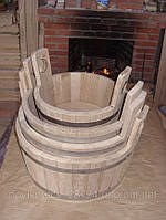 Шайка дубова для лазні та сауни 5 літрів hotdeal, фото 3