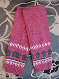 Комплект в'язаний для дівчаток плаття+шарф+гетри 86,92,98,104 зросту, фото 2