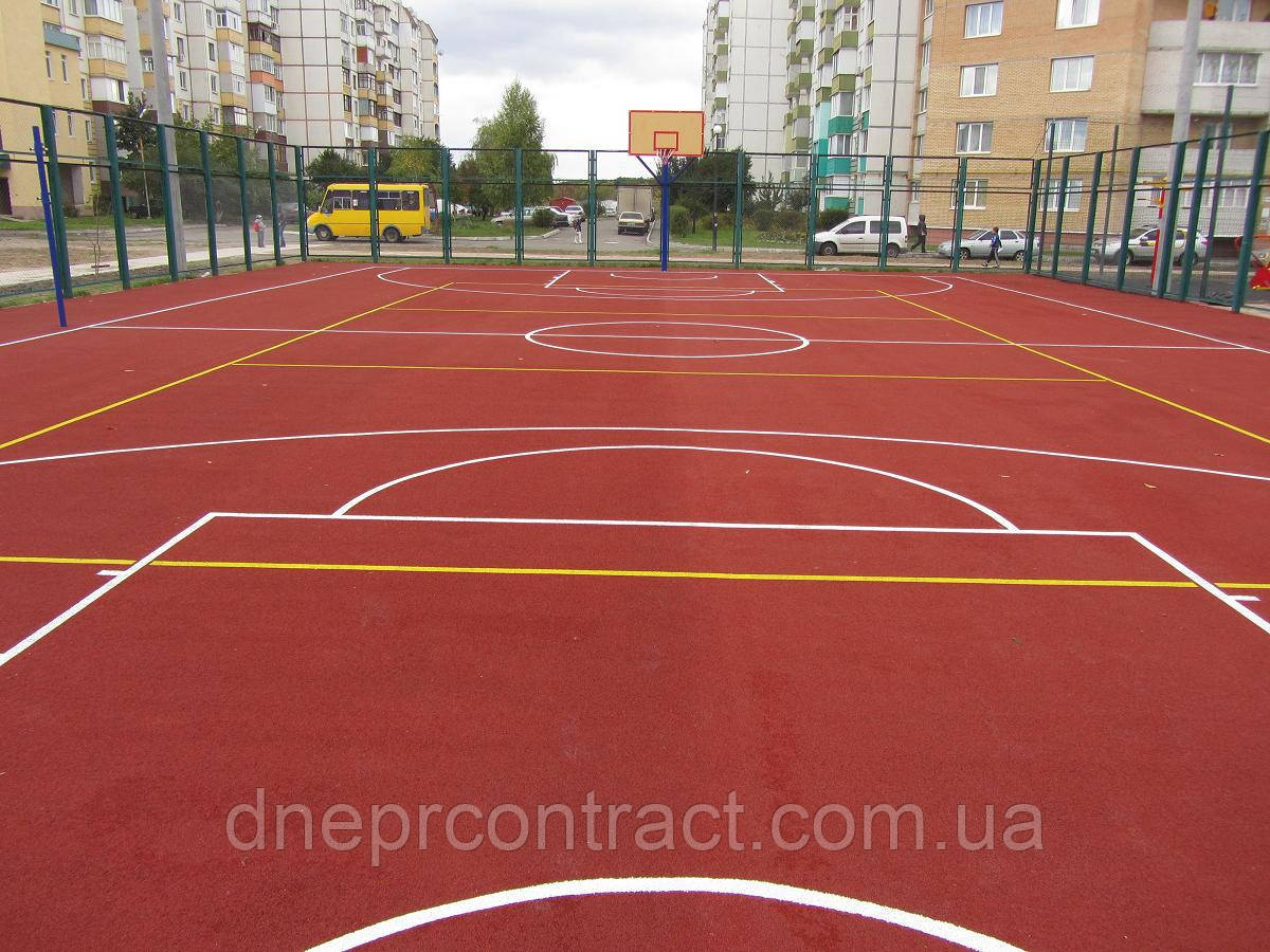 Гумове наливне безшовне покриття для спортивних майданчиків Alsatan MF Sport
